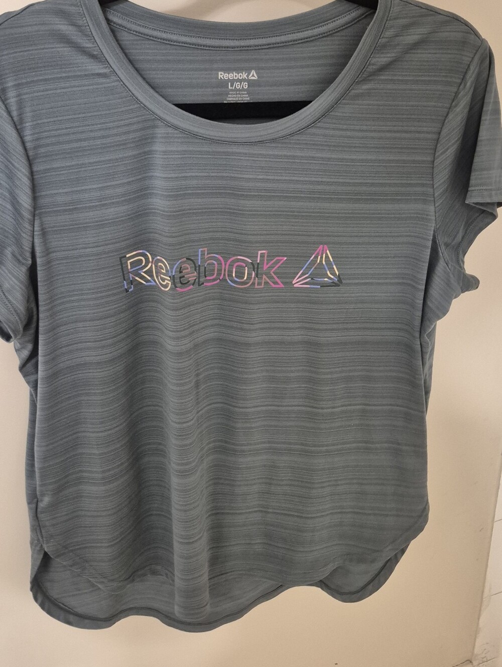 Ladies Green Reebok Large Tee